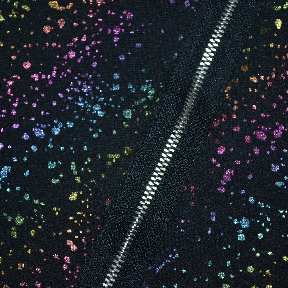 Youth girls black metallic Justice dress, size 8 - Picture 7 of 9